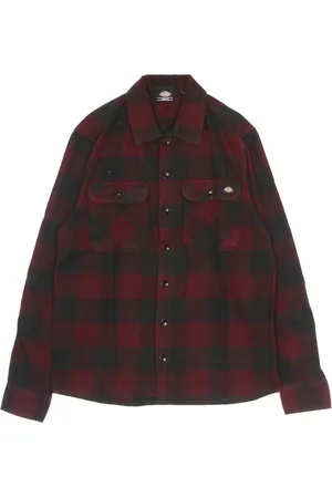 Dickies Heren, Overhemden, Bruin, Maat: L Flanel