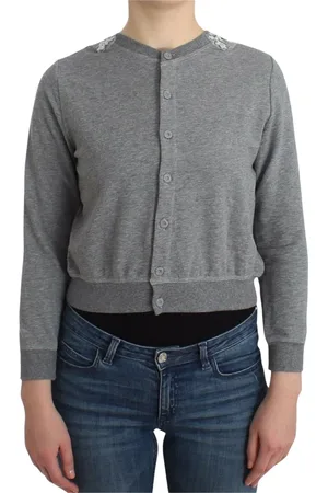 ERMANNO SCERVINO Dames, Truien, Grijs, Maat: S Katoen