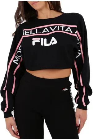 Fila Dames, Sweatshirts & Hoodies, Zwart, Maat: M Katoen
