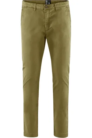 Bomboogie Heren, Broeken, Groen, Maat: W30 Gabardine