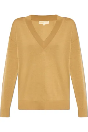 Michael Kors Dames, Truien, Bruin, Maat: M Wol