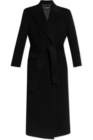 Dolce & Gabbana Dames, Mantels, Zwart, Maat: 2XS Kasjmier