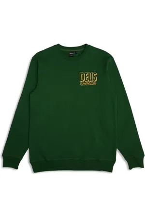 Deus Ex Machina Heren, Sweatshirts & Hoodies, Groen, Maat: XL Katoen
