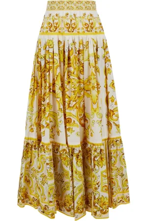 Dolce & Gabbana Dames, Rokken, Geel, Maat: XS Katoen