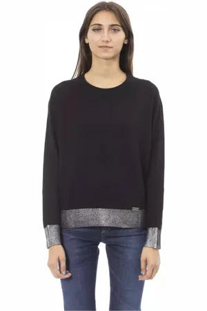 BALDININI Dames, Truien, Zwart, Maat: M Wol