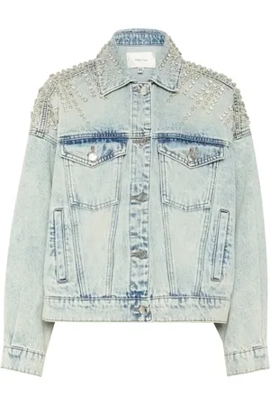 Gestuz Dames, Jassen, Blauw, Maat: L Denim