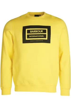 Barbour Heren, Sweatshirts & Hoodies, Geel, Maat: L Katoen