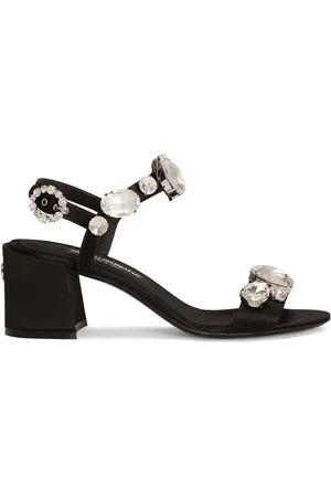 Dolce & Gabbana Dames, Schoenen, Zwart, Maat: 38 1/2 EU Zijde
