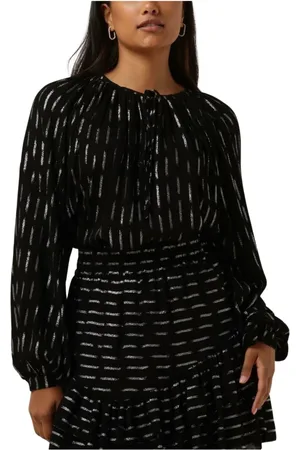 AMAYA Amsterdam Dames, Blouses & Shirts, Zwart, Maat: S