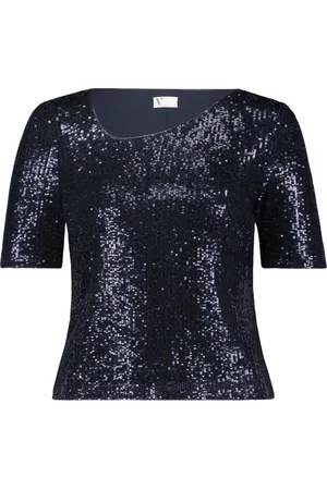 Vera Mont Dames, Blouses & Shirts, Blauw, Maat: XS Leer