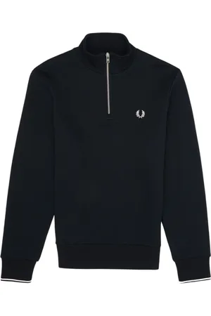 Fred Perry Heren, Sweatshirts & Hoodies, Blauw, Maat: L Katoen