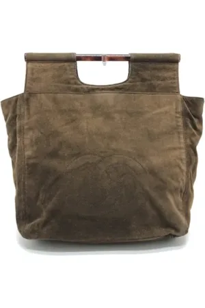 CHANEL Dames, Pre-owned, Bruin, Maat: ONE Size Leer