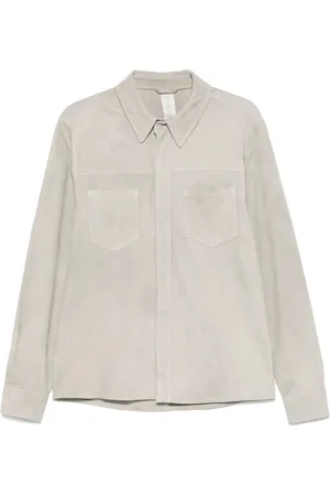 GIORGIO BRATO Heren, Jassen, Grijs, Maat: 3XL Leer