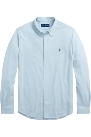 Ralph Lauren Heren, Overhemden, Blauw, Maat: 2XL Katoen