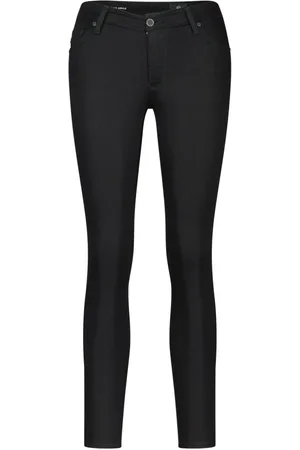 Adriano Goldschmied Dames, Broeken, Zwart, Maat: W27 Denim