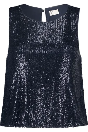 Vera Mont Dames, Tops, Blauw, Maat: L