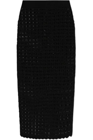 Dolce & Gabbana Dames, Rokken, Zwart, Maat: XS Wol