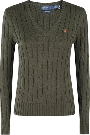 Ralph Lauren Dames, Truien, Groen, Maat: S Katoen