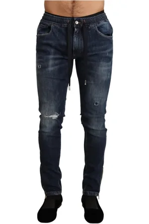 Dolce & Gabbana Heren, Jeans, Blauw, Maat: XS Katoen