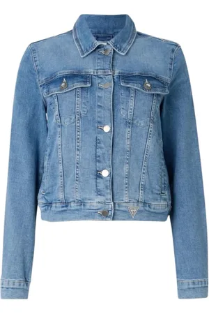 Guess Dames, Jassen, Blauw, Maat: S Denim