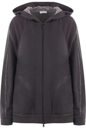 Brunello Cucinelli Dames, Sweatshirts & Hoodies, Grijs, Maat: M Katoen