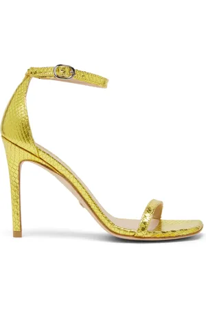 Stuart Weitzman Dames, Schoenen, Geel, Maat: 37 EU Leer