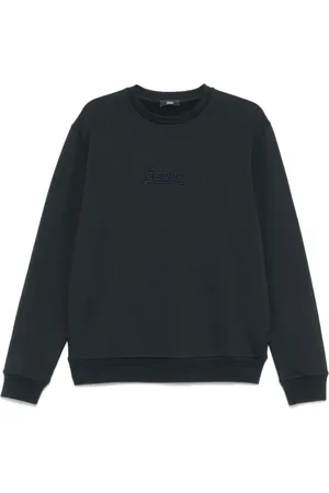 HERNO Heren, Sweatshirts & Hoodies, Blauw, Maat: XL Katoen