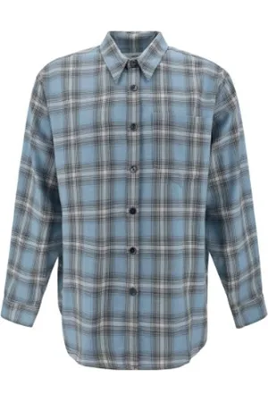 Ami Heren, Overhemden, Blauw, Maat: XL Wol