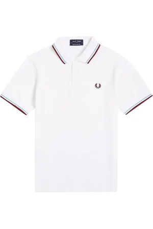 Fred Perry Heren, Tops, Wit, Maat: 3XS Katoen