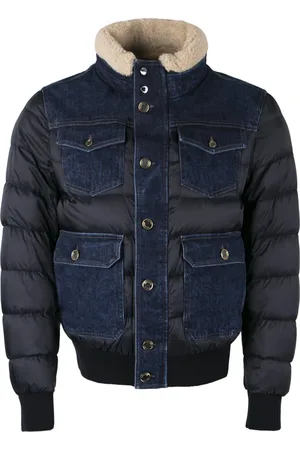 MOORER Heren, Jassen, Blauw, Maat: L Denim