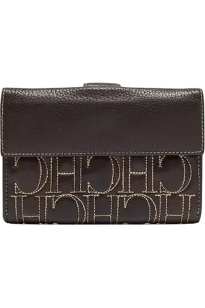 Carolina Herrera Dames, Pre-owned, Bruin, Maat: ONE Size Leer