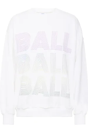 Ball Dames, Sweatshirts & Hoodies, Wit, Maat: M Katoen