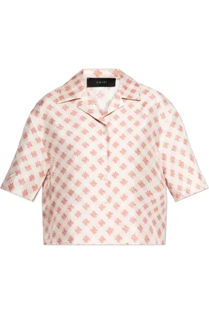 AMIRI Dames, Blouses & Shirts, Roze, Maat: S Zijde