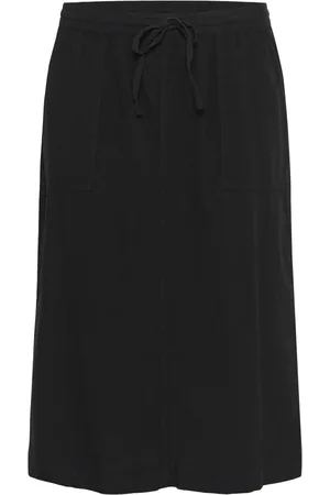 Kaffe Dames, Rokken, Zwart, Maat: XL Zijde