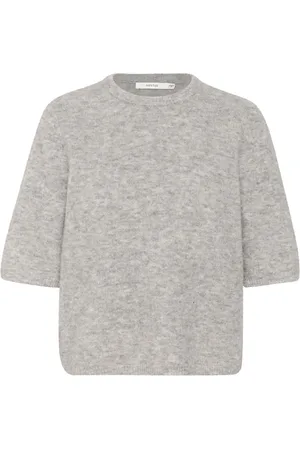 Gestuz Dames, Truien, Grijs, Maat: XS Wol