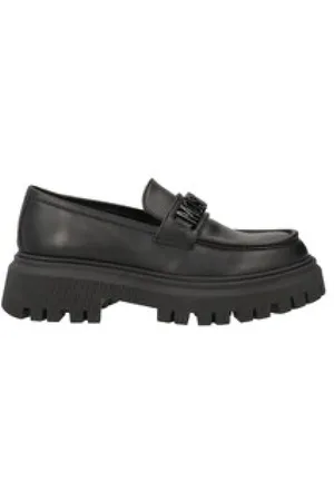 Moschino Dames, Schoenen, Zwart, Maat: 36 EU Leer