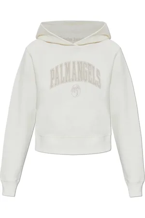 Palm Angels Dames, Sweatshirts & Hoodies, Wit, Maat: S Katoen