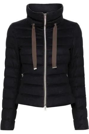 HERNO Dames, Jassen, Blauw, Maat: L Zijde