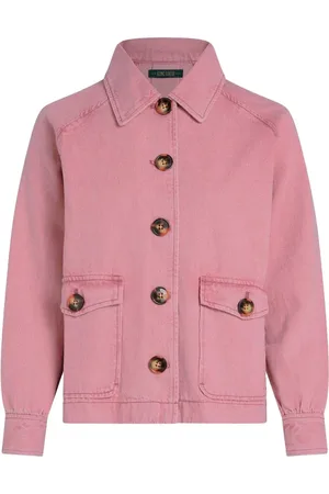 King Louie Dames, Jassen, Roze, Maat: 2XL Denim