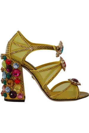Dolce & Gabbana Dames, Schoenen, Geel, Maat: 35 EU Leer