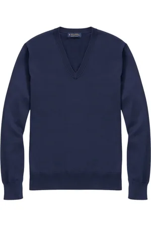 Brooks Brothers Heren, Truien, Blauw, Maat: M Katoen