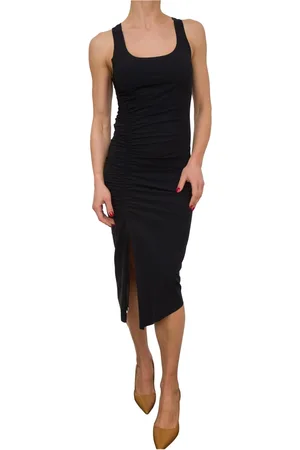 Patrizia Pepe Dames, Jurken, Zwart, Maat: L Polyamide
