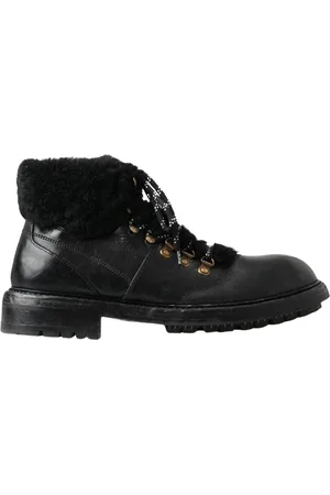 Dolce & Gabbana Heren, Schoenen, Zwart, Maat: 44 EU Leer