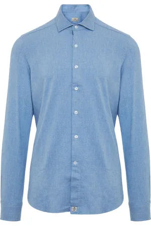 SONRISA Heren, Overhemden, Blauw, Maat: 2XL Katoen