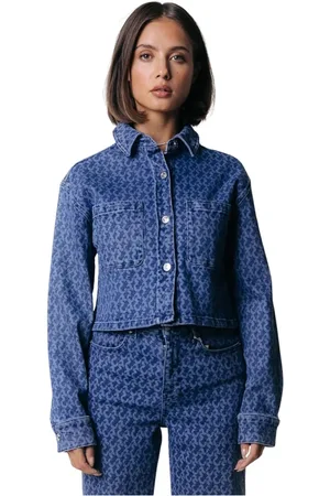 Colourful rebel Dames, Jassen, Blauw, Maat: L Denim