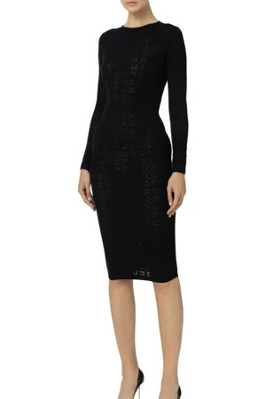 Elisabetta Franchi Dames, Jurken, Zwart, Maat: S Viscose