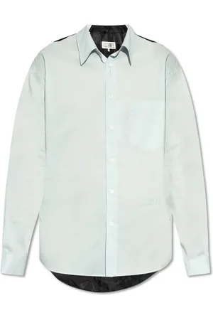 Maison Margiela Heren, Overhemden, Blauw, Maat: S Katoen