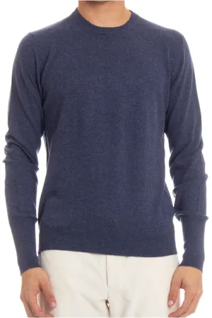 BALLANTYNE Heren, Truien, Blauw, Maat: 2XL Kasjmier