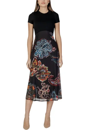 Desigual Dames, Jurken, Veelkleurig, Maat: M Viscose
