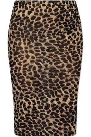 BLUMARINE Dames, Rokken, Bruin, Maat: 3XS Wol